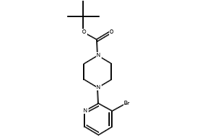 TERT-BUTYL 4-(3-BROMOPYRIDIN-2-YL)PIPERAZINE-1-CARBOXYLATE structure, CAS 1187386-01-1