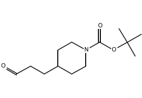 TERT-BUTYL 4-(3-OXOPROPYL)PIPERIDINE-1-CARBOXYLATE structure, CAS 165528-85-8