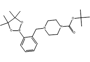 TERT-BUTYL 4-(4-(4,4,5,5-TETRAMETHYL-1,3,2-DIOXABOROLAN-2-YL)BENZYL)PIPERAZINE-1-CARBOXYLATE structure, CAS 936694-19-8