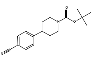 TERT-BUTYL 4-(4-CYANOCYCLOHEXYL)PIPERIDINE-1-CARBOXYLATE structure, CAS 162997-33-3