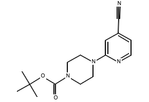 TERT-BUTYL 4-(4-CYANOPYRIDIN-2-YL)PIPERAZINE-1-CARBOXYLATE structure, CAS 884507-31-7