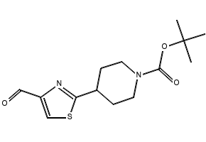 TERT-BUTYL 4-(4-FORMYLTHIAZOL-2-YL)PIPERIDINE-1-CARBOXYLATE structure, CAS 869901-02-0