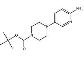 TERT-BUTYL 4-(6-AMINOPYRIDIN-3-YL)PIPERAZINE-1-CARBOXYLATE structure, CAS 571188-59-5