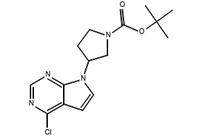 TERT-BUTYL 4-(7H-PYRROLO[2,3-D]PYRIMIDIN-4-YL)PIPERAZINE-1-CARBOXYLATE structure, CAS 1248587-70-3