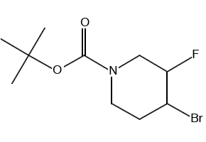 TERT-BUTYL 4-(BENZYLAMINO)-3-FLUOROPIPERIDINE-1-CARBOXYLATE structure, CAS 934536-09-1
