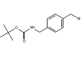 TERT-BUTYL 4-(BROMOMETHYL)BENZYLCARBAMATE structure, CAS 187283-17-6