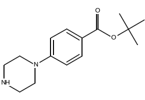 TERT-BUTYL 4-(PIPERAZIN-1-YL)BENZOATE structure, CAS 187669-28-9