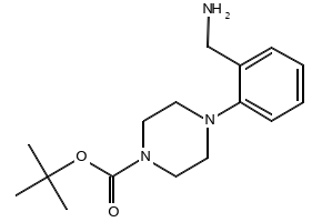 TERT-BUTYL 4-[2-(AMINOMETHYL)PHENYL]PIPERAZINE-1-CARBOXYLATE structure, CAS 174855-53-9