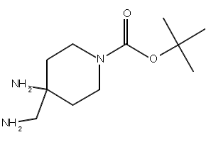 TERT-BUTYL 4-AMINO-4-(AMINOMETHYL)PIPERIDINE-1-CARBOXYLATE structure, CAS 871115-32-1