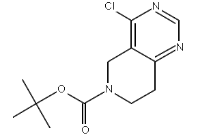 TERT-BUTYL 4-CHLORO-7,8-DIHYDROPYRIDO[4,3-D]PYRIMIDINE-6(5H)-CARBOXYLATE structure, CAS 1056934-87-2