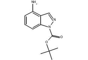 TERT-BUTYL 4-FLUORO-1H-INDAZOLE-1-CARBOXYLATE structure, CAS 1305320-65-3