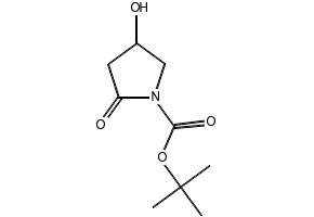TERT-BUTYL 4-HYDROXY-2-OXOPYRROLIDINE-1-CARBOXYLATE structure, CAS 409341-03-3