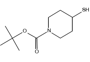 TERT-BUTYL 4-MERCAPTOPIPERIDINE-1-CARBOXYLATE structure, CAS 134464-79-2