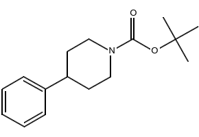 TERT-BUTYL 4-PHENYLPIPERIDINE-1-CARBOXYLATE structure, CAS 123387-49-5