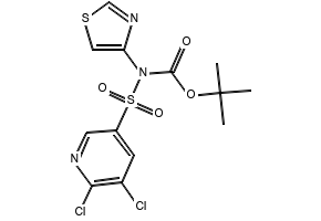 TERT-BUTYL 5,6-DICHLOROPYRIDIN-3-YLCARBAMATE structure, CAS 275383-96-5