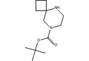 TERT-BUTYL 5,8-DIAZASPIRO[3.5]NONANE-8-CARBOXYLATE structure, CAS 886766-31-0