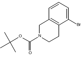 TERT-BUTYL 5-BROMO-3,4-DIHYDROISOQUINOLINE-2(1H)-CARBOXYLATE structure, CAS 215184-78-4