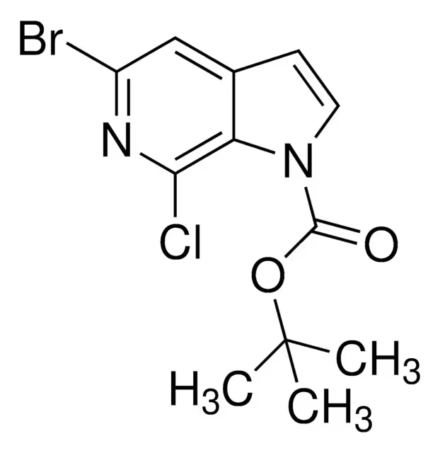 TERT-BUTYL 5-BROMO-7-CHLORO-1H-PYRROLO[2,3-C]PYRIDINE-1-CARBOXYLATE structure, CAS 1198096-55-7
