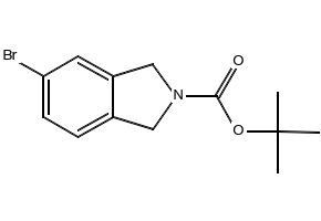TERT-BUTYL 5-BROMOISOINDOLINE-2-CARBOXYLATE HYDROCHLORIDE structure, CAS 201940-80-0