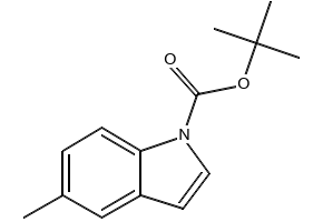 TERT-BUTYL 5-METHYL-1H-INDOLE-1-CARBOXYLATE structure, CAS 129822-49-7