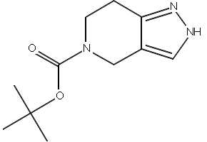 TERT-BUTYL 6,7-DIHYDRO-2H-PYRAZOLO[4,3-C]PYRIDINE-5(4H)-CARBOXYLATE structure, CAS 924869-27-2