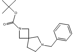 TERT-BUTYL 6-BENZYL-2,6-DIAZASPIRO[3.4]OCTANE-2-CARBOXYLATE structure, CAS 1352926-14-7