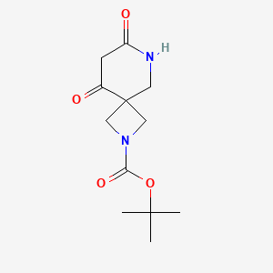 TERT-BUTYL 7,9-DIOXO-2,6-DIAZASPIRO[3.5]NONANE-2-CARBOXYLATE structure, CAS 1105664-04-7