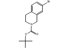 TERT-BUTYL 7-BROMO-3,4-DIHYDROISOQUINOLINE-2(1H)-CARBOXYLATE structure, CAS 258515-65-0