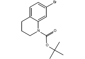 TERT-BUTYL 7-BROMO-3,4-DIHYDROQUINOLINE-1(2H)-CARBOXYLATE structure, CAS 1187932-64-4