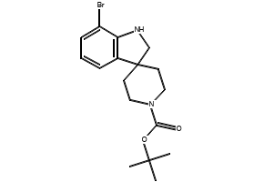 TERT-BUTYL 7-BROMOSPIRO[INDOLINE-3,4'-PIPERIDINE]-1'-CARBOXYLATE structure, CAS 1128133-41-4