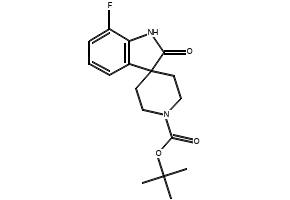 TERT-BUTYL 7-CHLORO-2-OXOSPIRO[INDOLINE-3,4'-PIPERIDINE]-1'-CARBOXYLATE structure, CAS 1260763-61-8