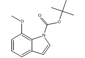 TERT-BUTYL 7-METHOXY-1H-INDOLE-1-CARBOXYLATE structure, CAS 1215205-77-8
