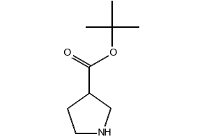 TERT-BUTYL PYRROLIDINE-3-CARBOXYLATE structure, CAS 91040-52-7