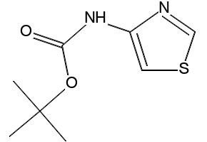TERT-BUTYL THIAZOL-4-YLCARBAMATE structure, CAS 1235406-42-4