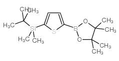 TERT-BUTYLDIMETHYL(5-(4,4,5,5-TETRAMETHYL-1,3,2-DIOXABOROLAN-2-YL)THIOPHEN-2-YL)SILANE structure, CAS 1073371-74-0