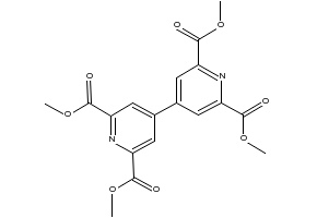 TETRAETHYL [4,4'-BIPYRIDINE]-2,2',6,6'-TETRACARBOXYLATE structure, CAS 124558-63-0