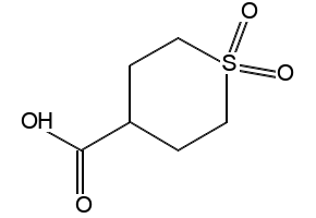 TETRAHYDRO-2H-THIOPYRAN-4-CARBOXYLIC ACID 1,1-DIOXIDE structure, CAS 64096-87-3