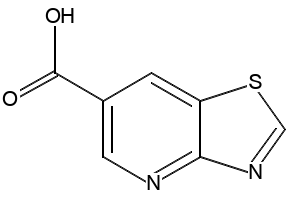 THIAZOLO[4,5-B]PYRIDINE-2-CARBOXYLIC ACID structure, CAS 875573-42-5