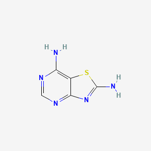 THIAZOLO[4,5-D]PYRIMIDINE-2,7-DIAMINE structure, CAS 30162-02-8