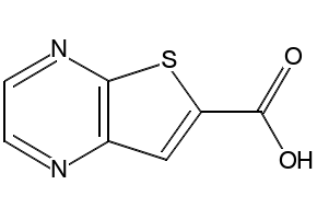 THIENO[2,3-B]PYRAZINE-6-CARBOXYLIC ACID structure, CAS 59944-79-5