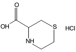 THIOMORPHOLINE-3-CARBOXYLIC ACID HYDROCHLORIDE structure, CAS 96612-95-2