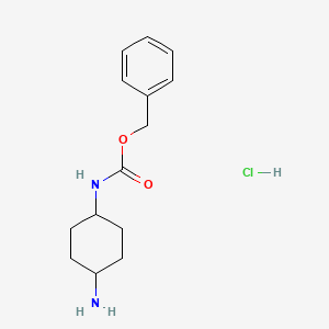 TRANS-1-CBZ-AMINO-4-AMINOCYCLOHEXANE HYDROCHLORIDE structure, CAS 1179361-50-2