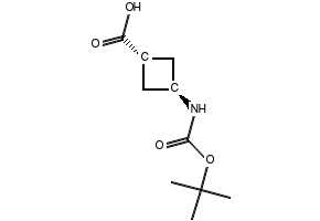 TRANS-3-((TERT-BUTOXYCARBONYL)AMINO)CYCLOBUTANECARBOXYLIC ACID structure, CAS 939400-34-7