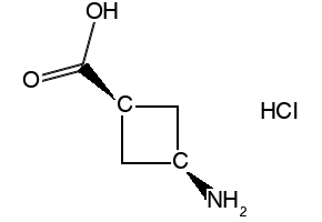 TRANS-3-AMINOCYCLOBUTANECARBOXYLIC ACID HYDROCHLORIDE structure, CAS 84182-60-5