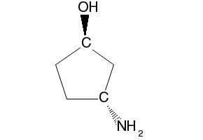 TRANS-3-AMINOCYCLOPENTANOL structure, CAS 167298-58-0