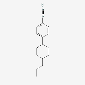 TRANS-4-(4-PROPYLCYCLOHEXYL)PHENYLACETYLENE structure, CAS 88074-73-1