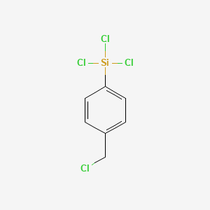 TRICHLORO(4-(CHLOROMETHYL)PHENYL)SILANE structure, CAS 13688-90-9