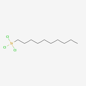 TRICHLORO(DECYL)SILANE structure, CAS 13829-21-5