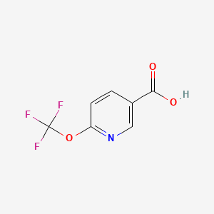 TRIFLUOROMETHOXYPYRIDINE-3-CARBOXYLIC ACID structure, CAS 940895-85-2