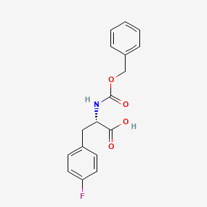 Z-4-FLUORO-PHE-OH structure, CAS 17543-58-7